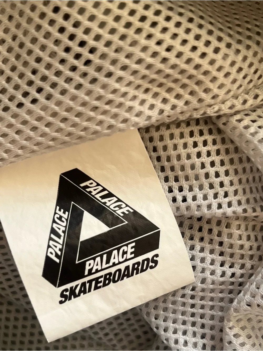 Palace Quick Dry Soft Shell Hooded Windbreaker Jacket Light Grey Size M